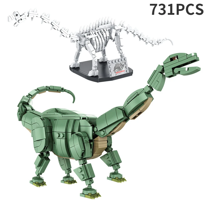 Kreative Dinosaurier Bausteine Spielzeug Jurass DIY Park Tyrannosaurus Rex Modell Dino Welt Pterosaur Bricks Sets Spielzeug für Kinder Jungen Image