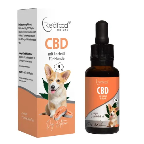 CBD Öl für Hunde mit Lachsöl 5% - 30ml