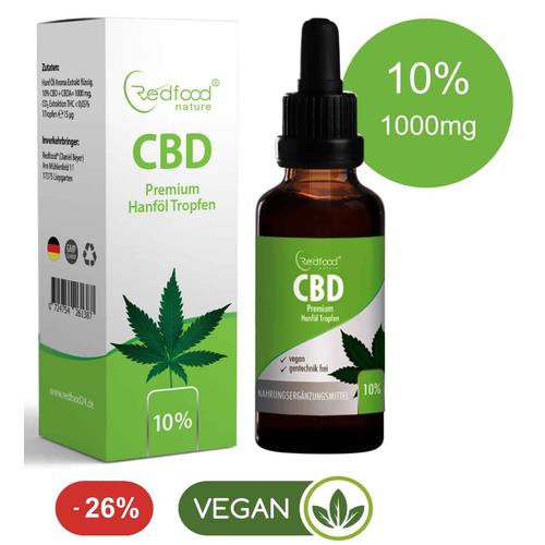 CBD ÖL 10 % Vollspektrum Hanf Öl Tropfen 10ml