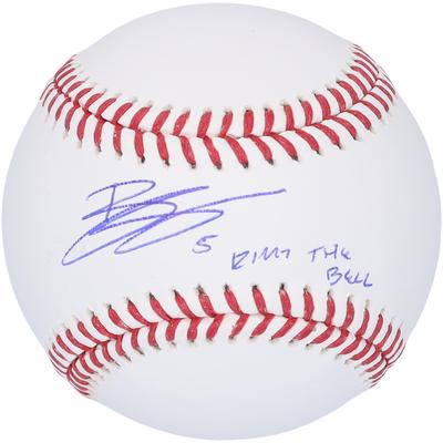Von Bryson Stott signierter Baseball der Philadelphia Phillies mit der Aufschrift „Ring The Bell“ Image