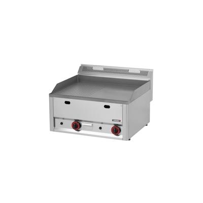 Snackplatte Gusseisen gerillt Glatt 66 Gas - Linie 600 C6PASFRLG66 Casselin Image