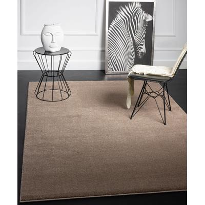 Teppich MERINOS "Montana" Gr. 3, grau (taupe), B:120cm H:20mm L:170cm, Kunstfaser, Teppiche, Kurzflor, Uni-Farben, besonders weich Image