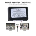 Convertitore canale video per telecamera di parcheggio per auto Interruttore automatico Scatola di controllo vista posteriore anteriore/vista laterale/retrovisore con manuale