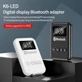 Ricevitore trasmettitore Audio Bluetooth 5.0 2 In 1 Jack da 3.5mm adattatore per Display digitale a LED Wireless Aux per adattatore FM per auto TV PC