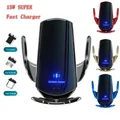 Caricabatterie wireless per auto da 30 W Supporto per telefono automatico magnetico per montaggio su auto Accessori per telefoni cellulari Ricarica rapida a induzione a infrarossi
