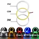 2 pz COB Angel Eyes Halo Anelli Per LED Auto Moto Scooter Fari 12 V Con Copertura Della Luce di