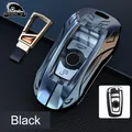 Nuova custodia per chiave auto in lega di zinco Shell per BMW 3 4 5 Series 320i 530i 550i F20 F21