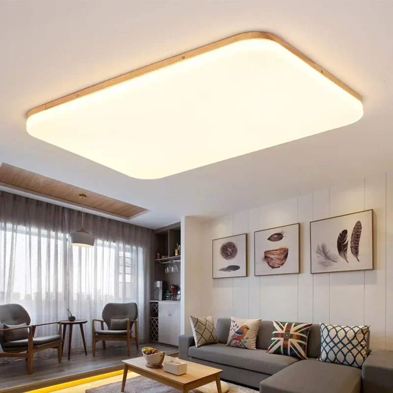LED Decken leuchten quadratischen Augenschutz nordischen modernen rechteckigen Wohnzimmer Dekor atmos phä rische einfache Schlafzimmer Licht Lampen Image