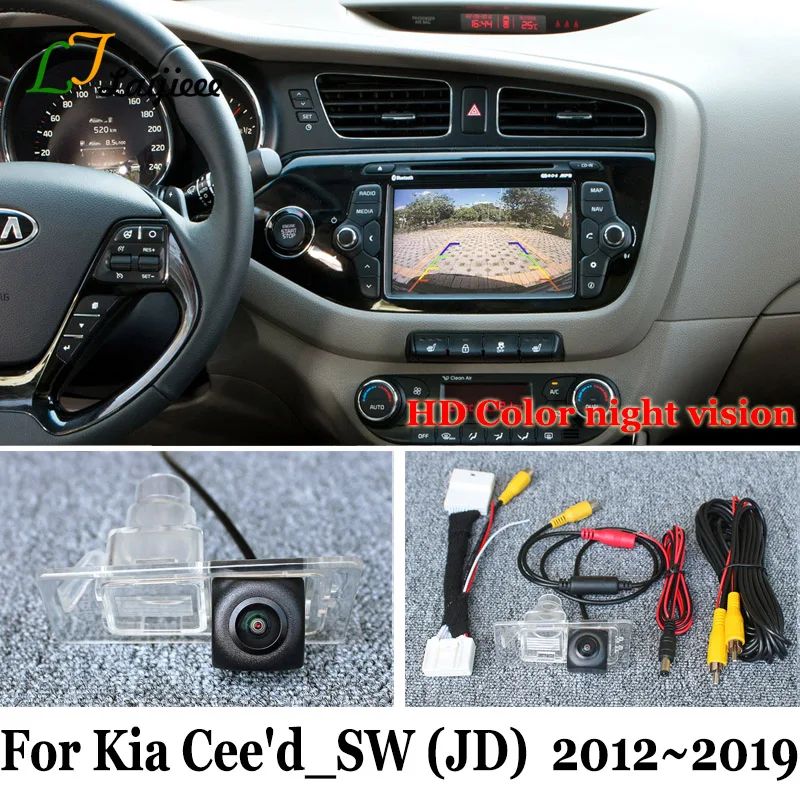Rückansicht Kamera Für Kia Cee'd_SW Ceed SW JD 2012 ~ 2019 OEM Bildschirm/Fisheye weitwinkel HD Nachtsicht Auto Backup Reverse Kamera Image