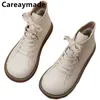 Careaymade-Vintage Spitze Up stiefel frauen kurze stiefel kamin stiefel frauen großen kopf baby schuhe muffin stiefel frauen schuhe