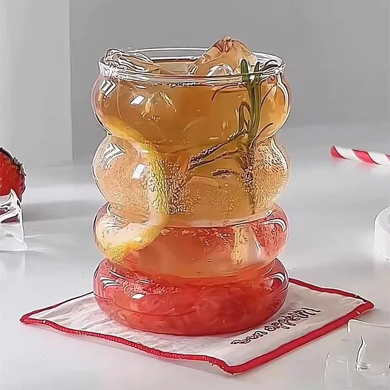 350ml Kreativität Glas Tasse transparent hitze beständige Raupen form Kaffeetasse Trinkgläser Saft Milch Bier Wasser Tasse Image