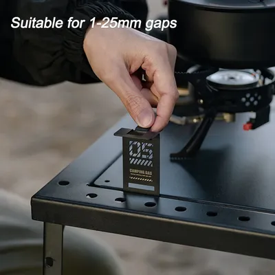 Butan Gas Tank Aufhänger Clip Edelstahl Camping Tisch Kleiderbügel Tragbare Gas Tank Haken für IGT Camping Tisch