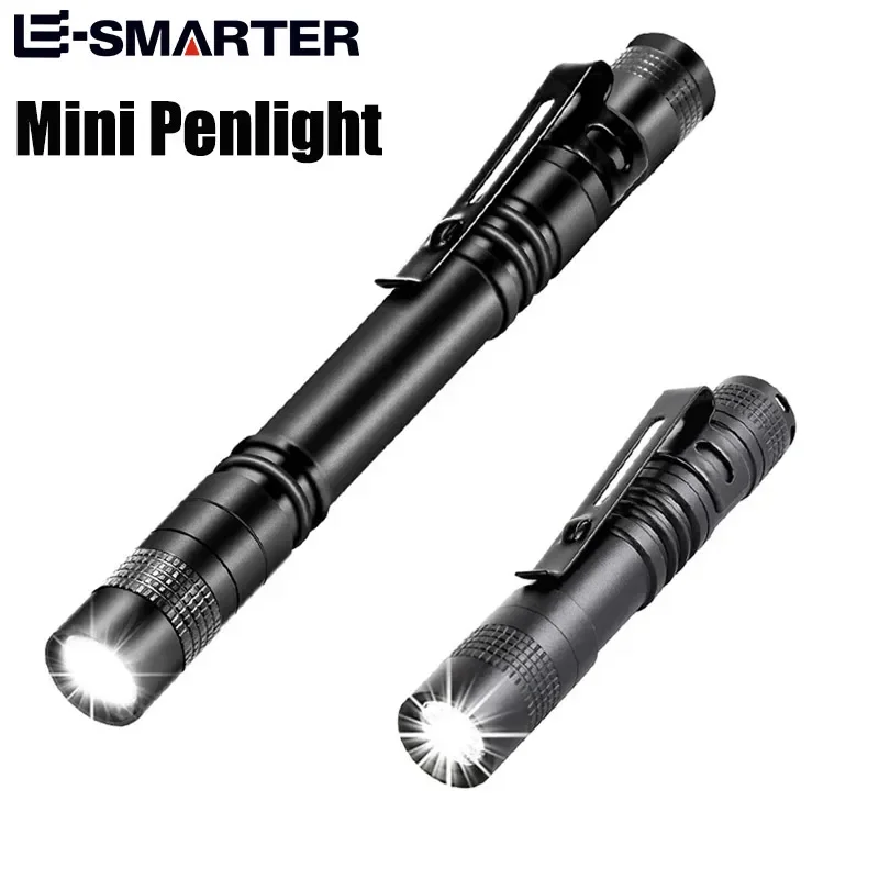 Mini Tragbare LED Stift Licht Tasche Ultra Helle Hohe Lumen Handheld Taschenlampe Linterna Taschenlampe Für Camping Outdoor Notfall Image
