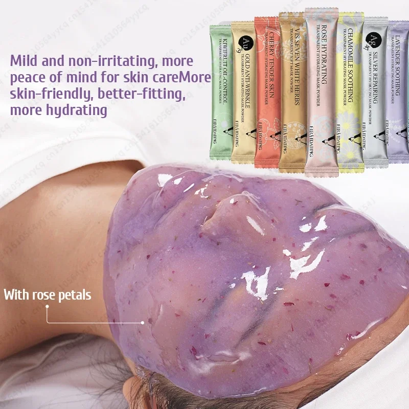 Feuchtigkeit spendende Salon Spa weiche Hydro Gelee Maske Puder Gesicht Hautpflege Bleaching Rose Kollagen Peeling von DIY Gummi Gesichts Jelly mask Image