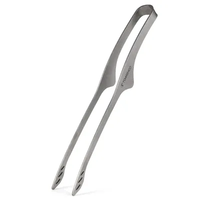 9.2 Inch Lightweight Titanium Tongs BBQ Grill Tongs Clip Outdoor Camping Backpacking Hiking Cookware Camping Supplies
