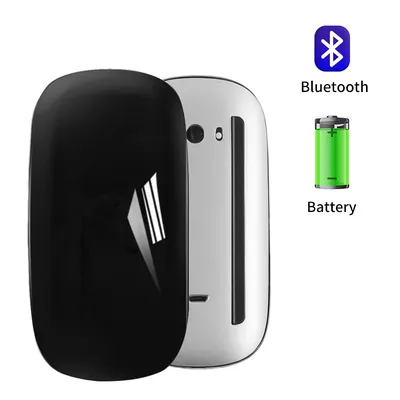Bluetooth 5,0 Wireless Magic Mouse wiederauf ladbare ultra dünne Silent Arc Touch Mause tragbare Computer mäuse für Apple Mac PC