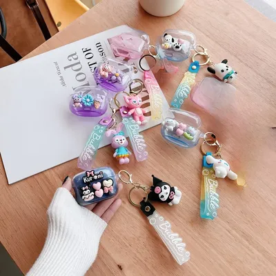 Niedliche Cartoon Anime Rolle Kuromi Cinna moroll Kopfhörer hülle für Sony Linkbuds s Kopfhörer Ladebox transparente Schutzhülle Image