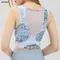 High Quality Women Mesh Patchwork Yoga Vest Fitness Gym Crop Top Chest Pad Workout Running Sports