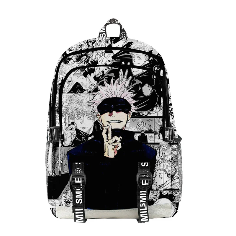 Anime Satoru Gojo école sac à dos sac à dos pour ordinateur portable garçons filles adolescents sac d'école sac de voyage Mochila sac à bandoulière