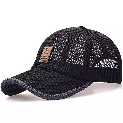 Baseballkappe Sonnenhut Visier Sonnenschutz Atmungsaktiv Sommer Netz Herren Angeln Aktivität Image