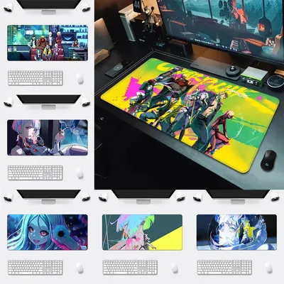 C-Cyberpunk E-Edgerunners Mousepad HD Printing Computer Gamers Locking Edge Non-slip Mouse Pad