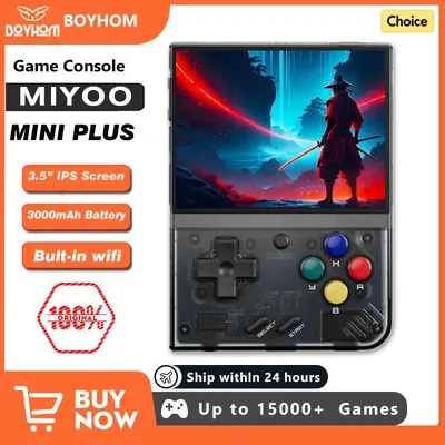 MIYOO Mini Plus Portable Retro Handheld Game Console V2 Mini+ 3.5 Inch IPS Screen Classic Video Game