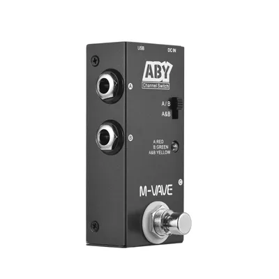 M-VAVE ABY Line Selector AB Switch Mini Guitar Effect Pedal True Bypass - ABY Channel Switch