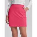 Damen Tennisrock Golfrock Dunkelrosa Rot Röcke Damen-Golfkleidung, Kleidung, Outfits, Kleidung