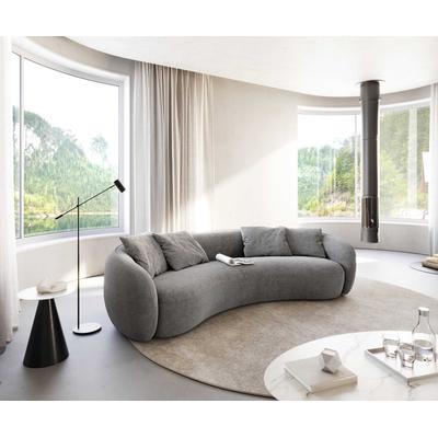 DELIFE 3-Sitzer Larna 260x120 cm Mikrofaser Grau, 3 Sitzer Image