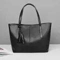 Borse da donna di grande capacità Borsa da donna con design retrò con nappa Tote Borsa a tracolla in pelle PU di marca di lusso Borsa da donna con manico superiore Sac A Main