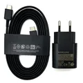 Samsung S23 USB tipo C caricabatterie Super veloce PD 25W carica adattatore di alimentazione ue cavo da 1.8m per Galaxy Note10 S22 S20 S24 Plus S21FE A54