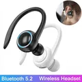 Auricolari Wireless con gancio per l'orecchio cuffie singole Mini vivavoce TWS HIFI Bass cuffie sportive con cancellazione del rumore con microfono per chiamate in auto