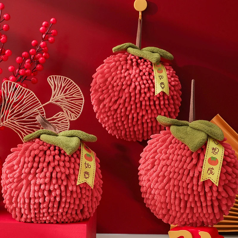 Chenille Handtücher wischen Handtuch ball mit hängenden Schlaufen für Küche Bad schnell trocknen weich saugfähige Mikro faser Handball Image