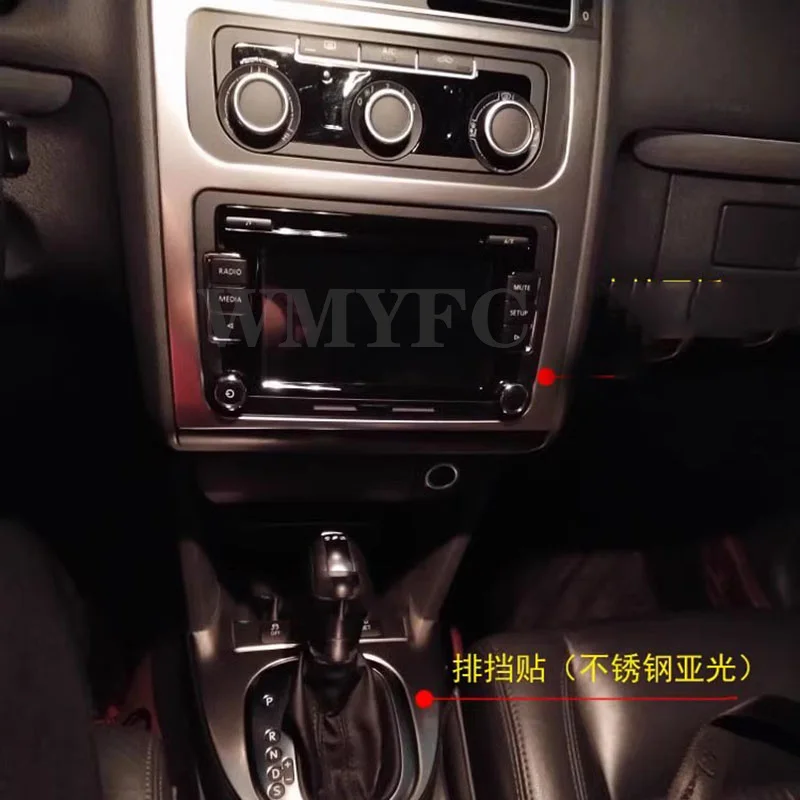 Auto-Styling für VW Volkswagen Touran 2013-2017 Innen zubehör Auto-Zentral steuerung CD-Panel Abdeckung Aufkleber und Abziehbilder Verkleidung Image