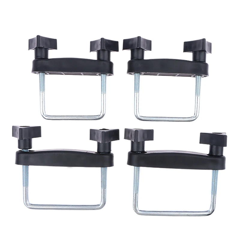 4 pezzi per portapacchi per auto, morsetti con bullone a U, kit di montaggio, clip di fissaggio per telaio bagagli universale