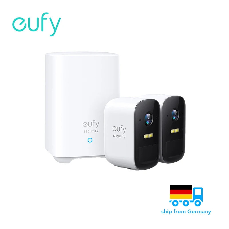 Eufy sicherheit eufycam 2c drahtlose hause überwachungs kamera 180 tage batterie lebensdauer homekit kompatibilität 1080p hd keine monatliche gebühr eu & uk Image