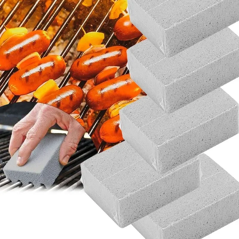 1-10PCS Barbecue Grill Reinigung Ziegel Grill Schaum Glas Reinigung Stein Bimsstein Ziegel Grill Outdoor Küche Grill werkzeuge Image