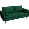 Yaheetech - 2 Sitzer Sofa, Loveseat, Sofa mit 2 Kissen und Armlehnen, Moderne Couch Sofa aus