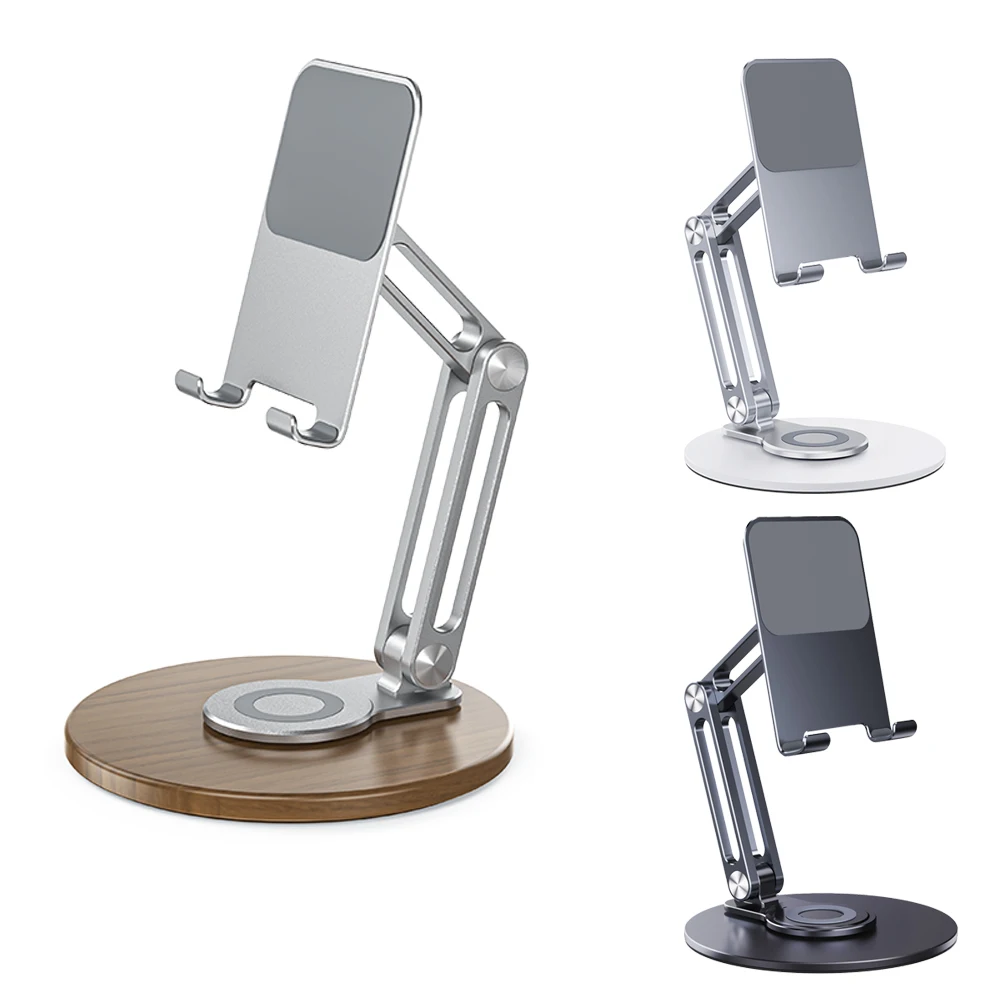 Phone Tablet Wooden Base 360° Rotation Stand For iPad iPhone Cellphone Smartphone Telephone Mobile Phones Reader Universal Stand