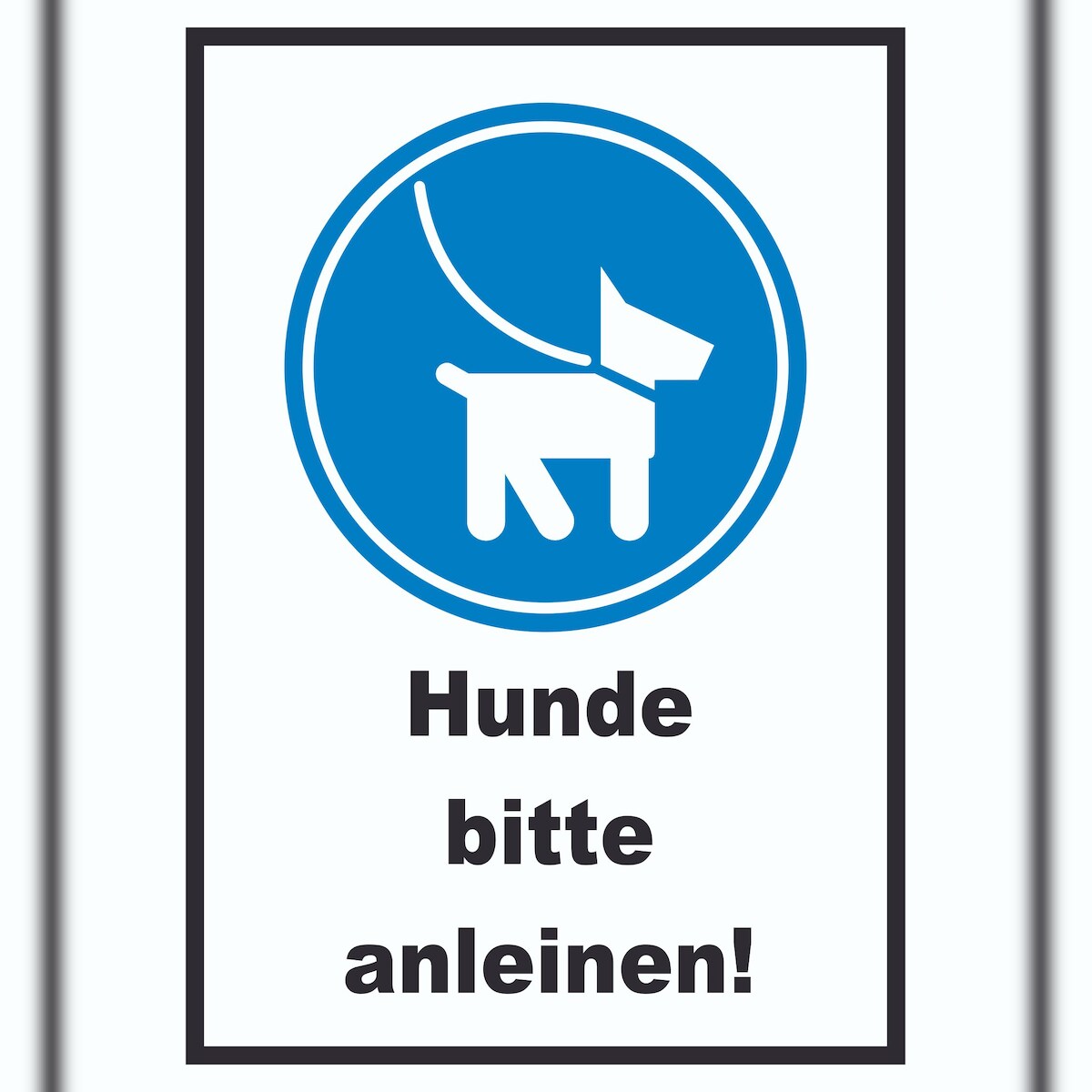 Hunde bitte anleinen Schild A5 (148x210mm) Image