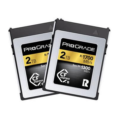 ProGrade Digital 2TB CFexpress 2.0 Type B Gold Memory Card (2-Pack) PGCFX2TBAS2BH