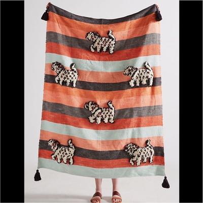 Anthropologie Bedding | Anthropologie Richmond Flo Throw Blanket Lnio | Color: Red/White | Size: Os