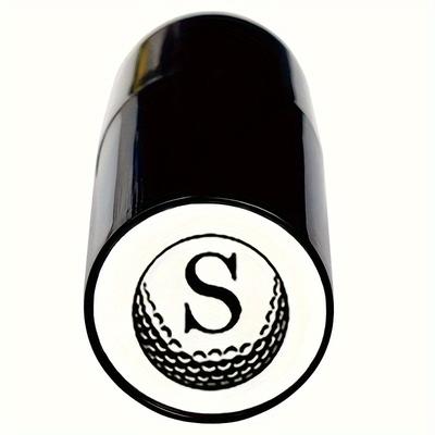 TEMU Custom Quick-dry Waterproof Golf Ball Stamp With Personalized Golfer Id - Reusable Stamp For Easy Identification, Pe Polyethylene Material, Perfect Gift For Golf Enthusiasts