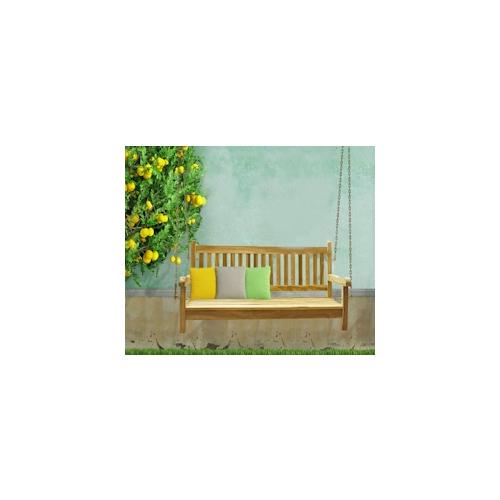 SAM® Hollywoodschaukel Gartenschaukel Teak-Holz 120 cm SUSANA