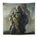 God_zilla X Kon_g: The_New_Empire Tapestry Novelty Anime Youth Art Tapestries Vertical Wall Hanging Universal for Men And Women Bedroom Living Room Office Decor Cartoon Poster Blanket 60 x60