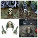 2024 Halloween 1 Set Of Pile Decoration Pile Garden Outfit Insert Old Man Head Courtyard Decoration Garden To Intervene In The Three Piece Set