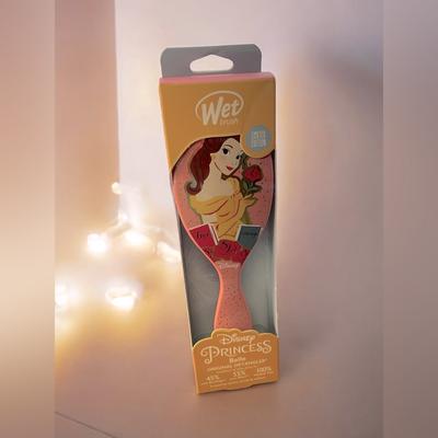 Disney Accessories | Disney Princess Wet Brush Belle Limited Edition Original Detangler Nib | Color: Pink/Yellow | Size: Os