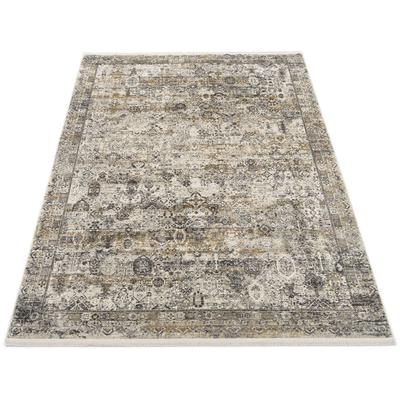 Läufer OCI DIE TEPPICHMARKE "BESTSELLER TADI", grau (goldfarben, grau), B:80cm H:8mm L:300cm, Viskose, Teppiche Image