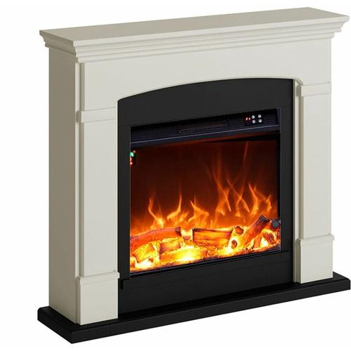 Elektrokamin Weiß Creme Cm 95,2x107,2x24,5 Fuego Fuego Monica Blanco Crema