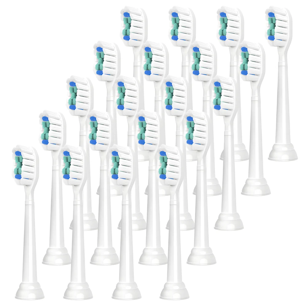 Ersatz-Zahnbürstenköpfe, kompatibel mit Philips Sonicare elektrischer Zahnbürsten-Bürstenkopf 1100, 2100, 4100, 5100, 5300, 6100, 7500 Image